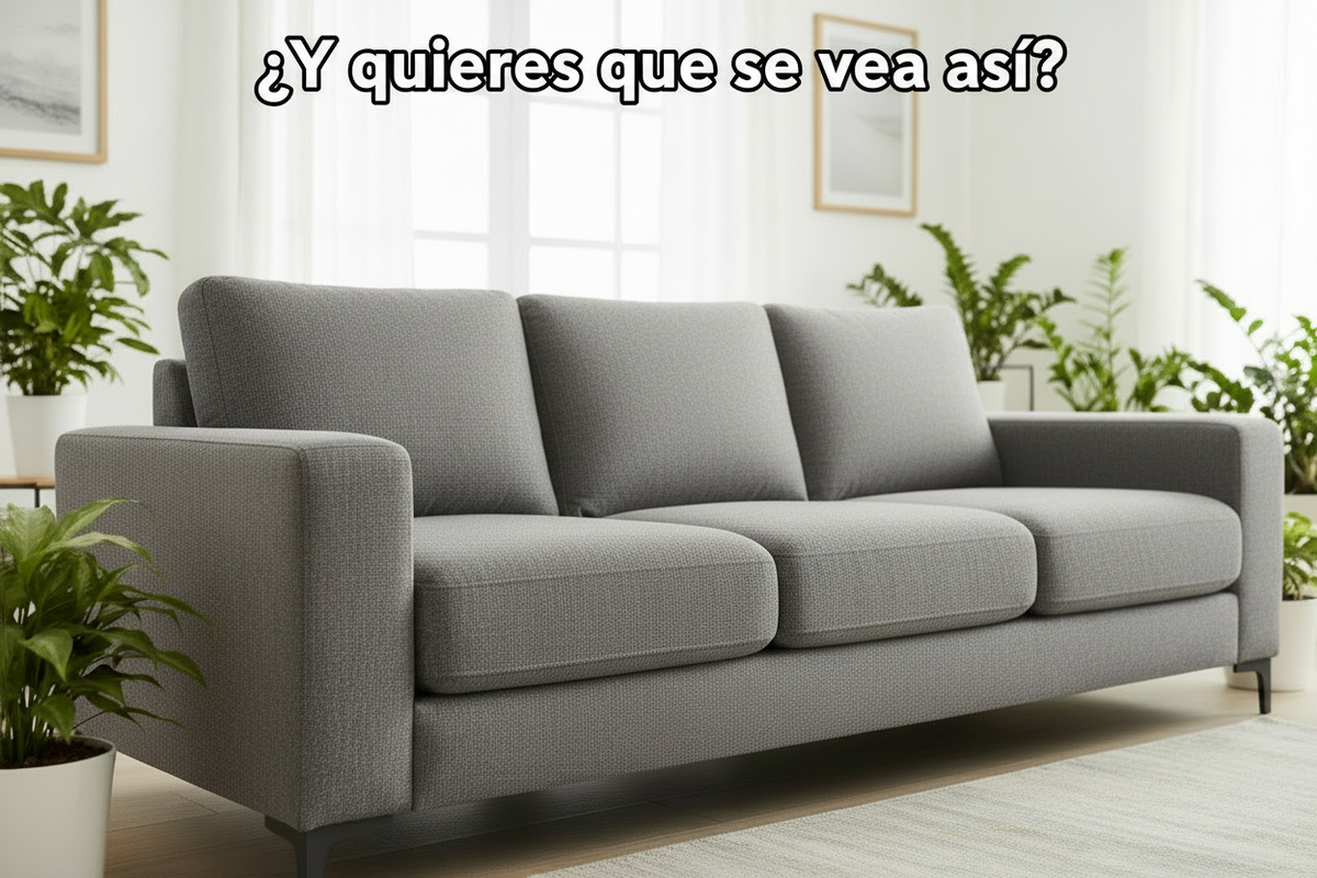 Sofá limpio - Y quieres que se vea así